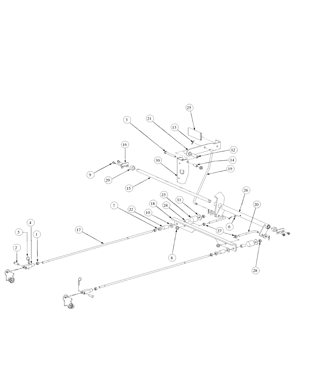 Brake Assembly Diagram and Parts List for M50-KHS 53AB5BBP750-23HP-OHV Cub Cadet Lawn Tractor